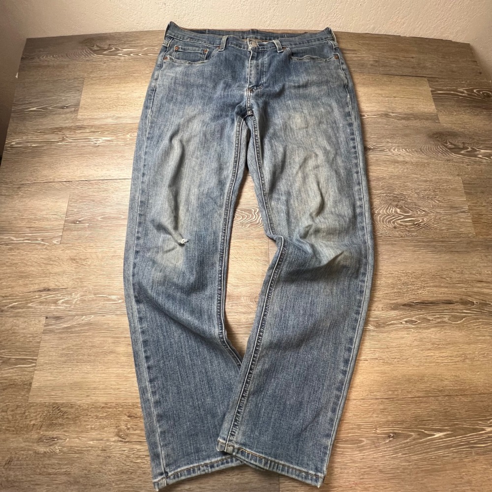 Levis 511 Slim Jeans Mens 33x32 Blue Medium Wash Denim Pants 0511-1818